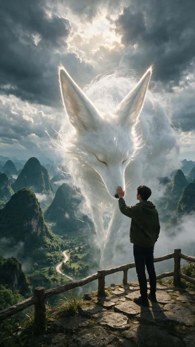 Fantasy Celestial Fox Guardian Cinematic