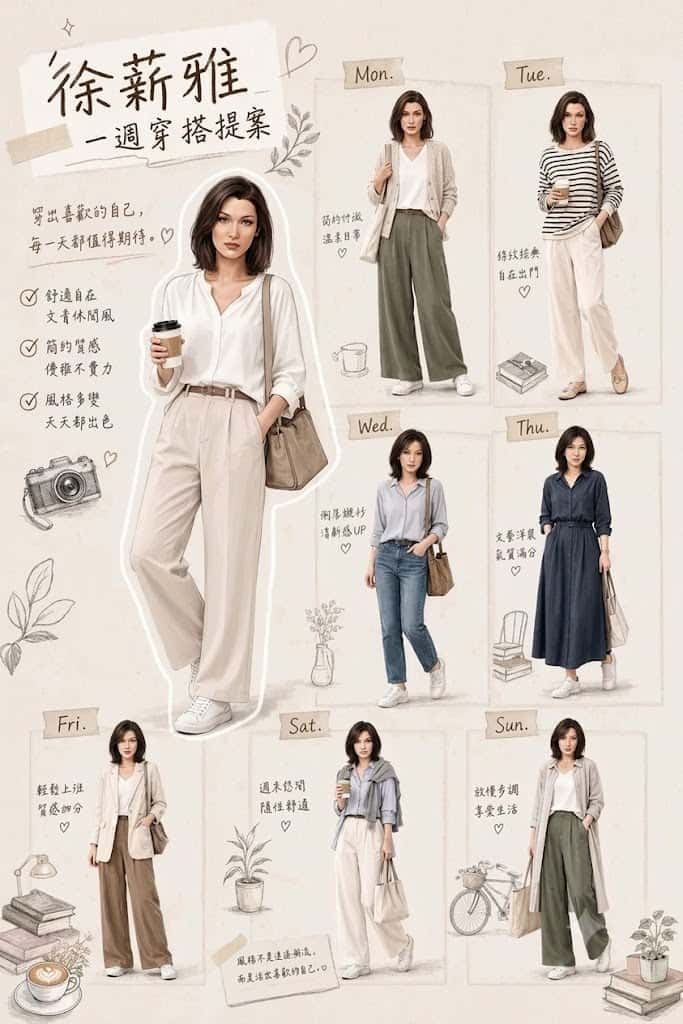 Fashion Outfit Guide Poster Template