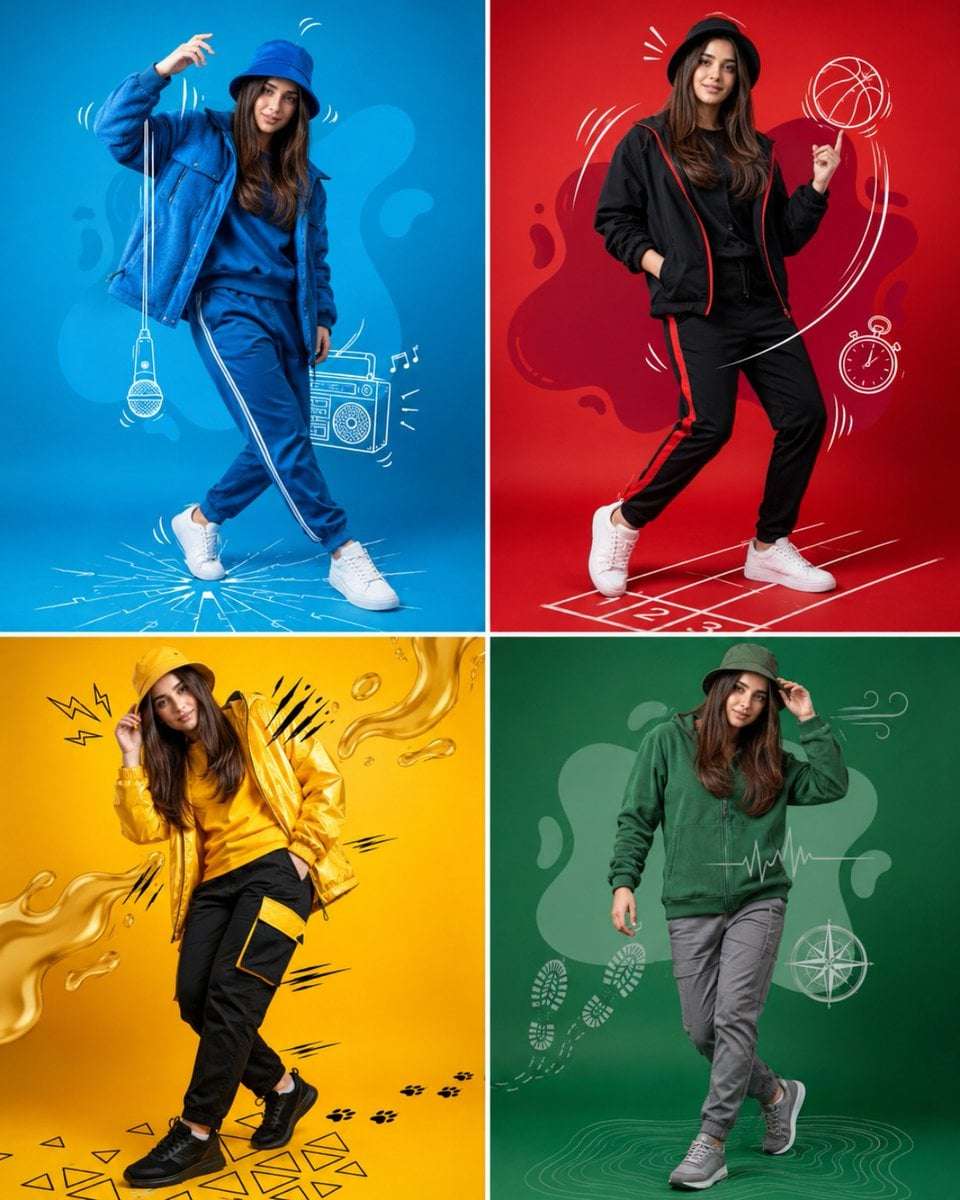 Fashion Sportswear Ad Poster Template