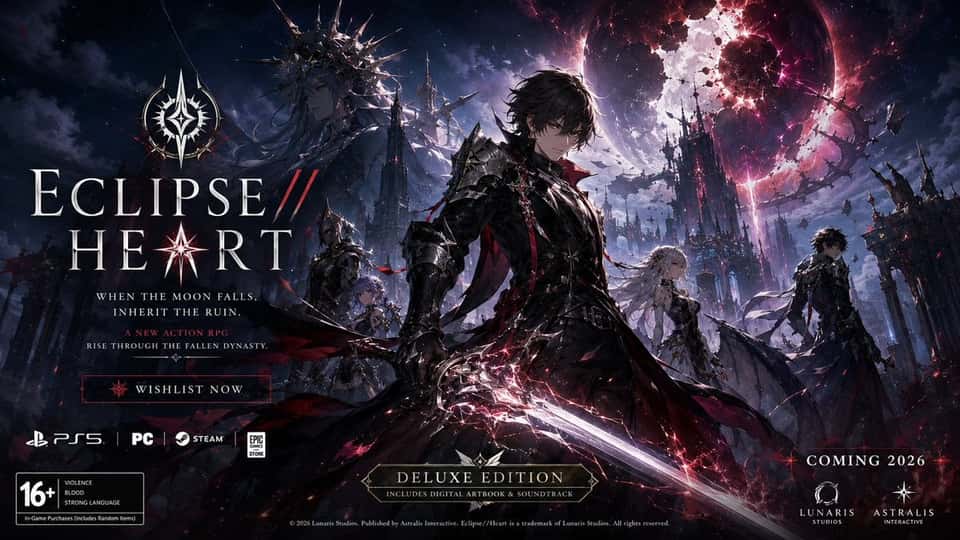 Fictional Game Launch Key Art Poster