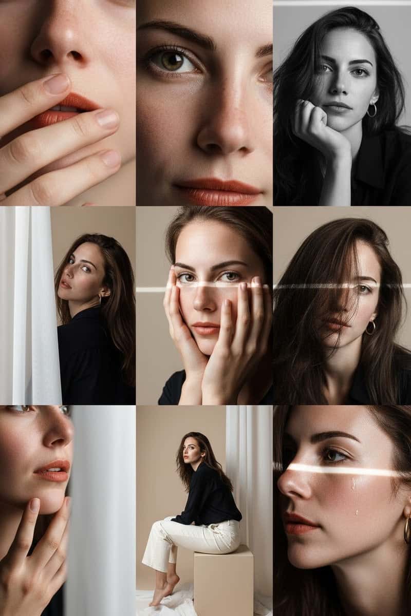 Fine Art Portrait Grid Template