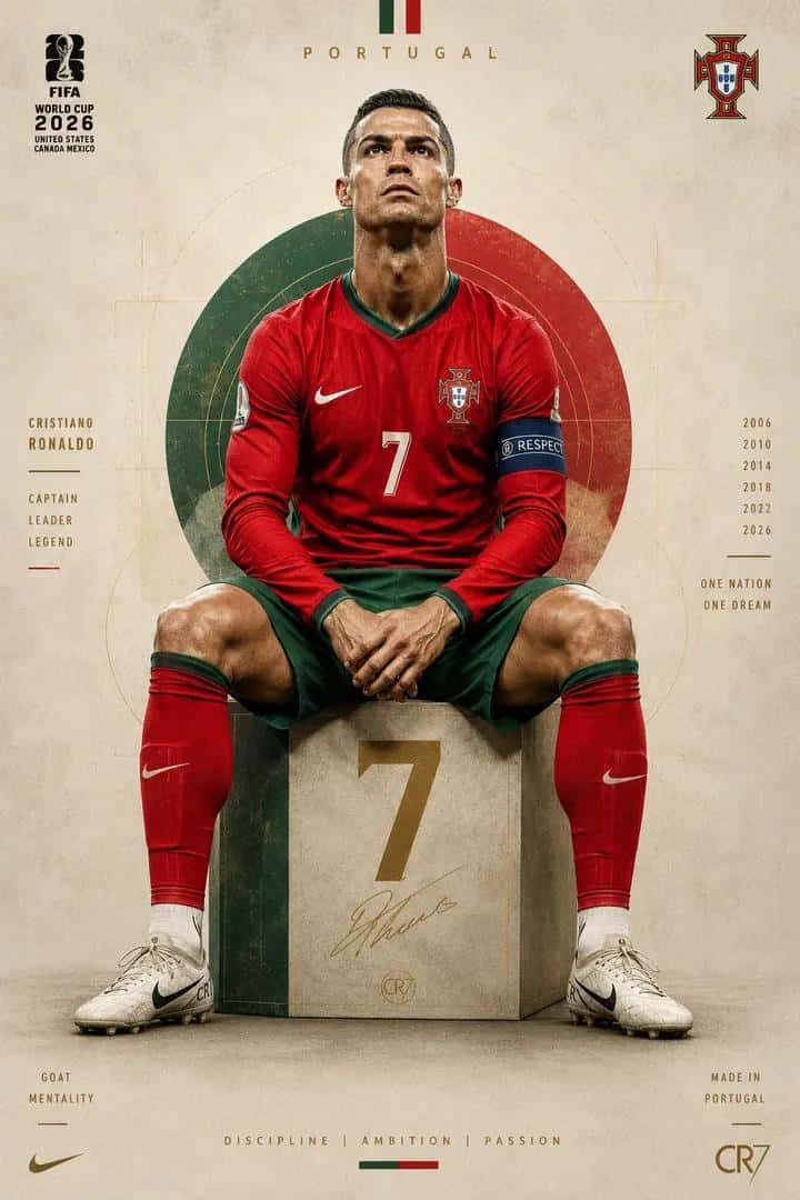 Football Legend Portrait Poster Template
