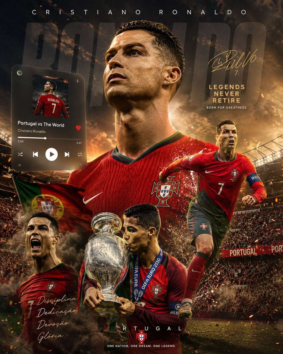 Football Legend Spotify Apple Music Wallpaper