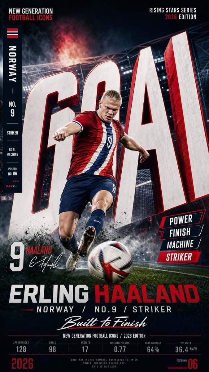 Football Star Campaign Poster Template