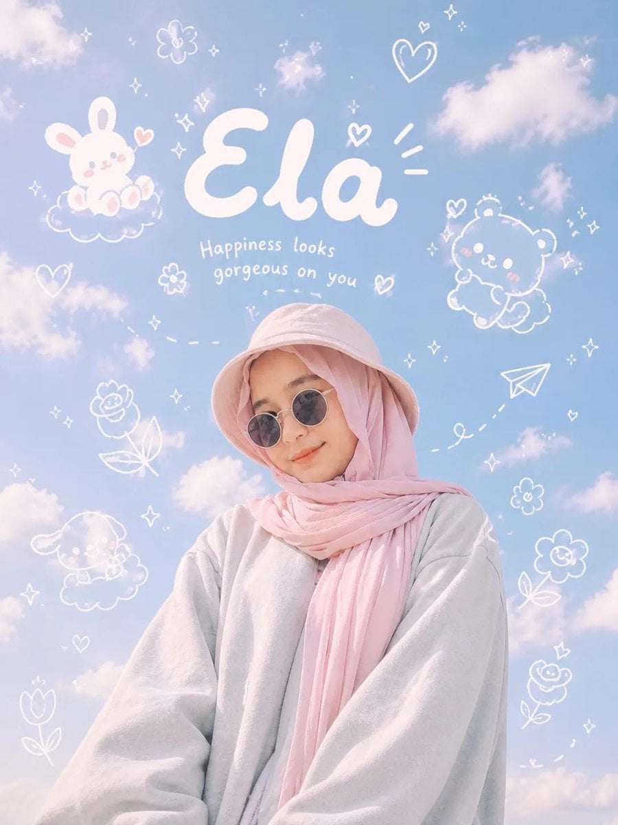 Gen Z Aesthetic Portrait Doodle Overlay