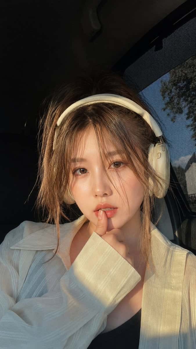 Golden Hour Car Portrait Realistic Woman