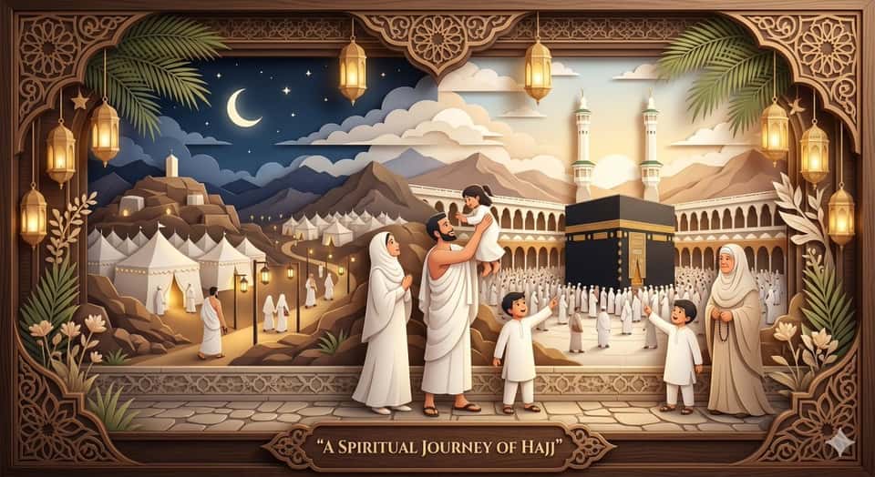 Hajj Paper Diorama Islamic Art