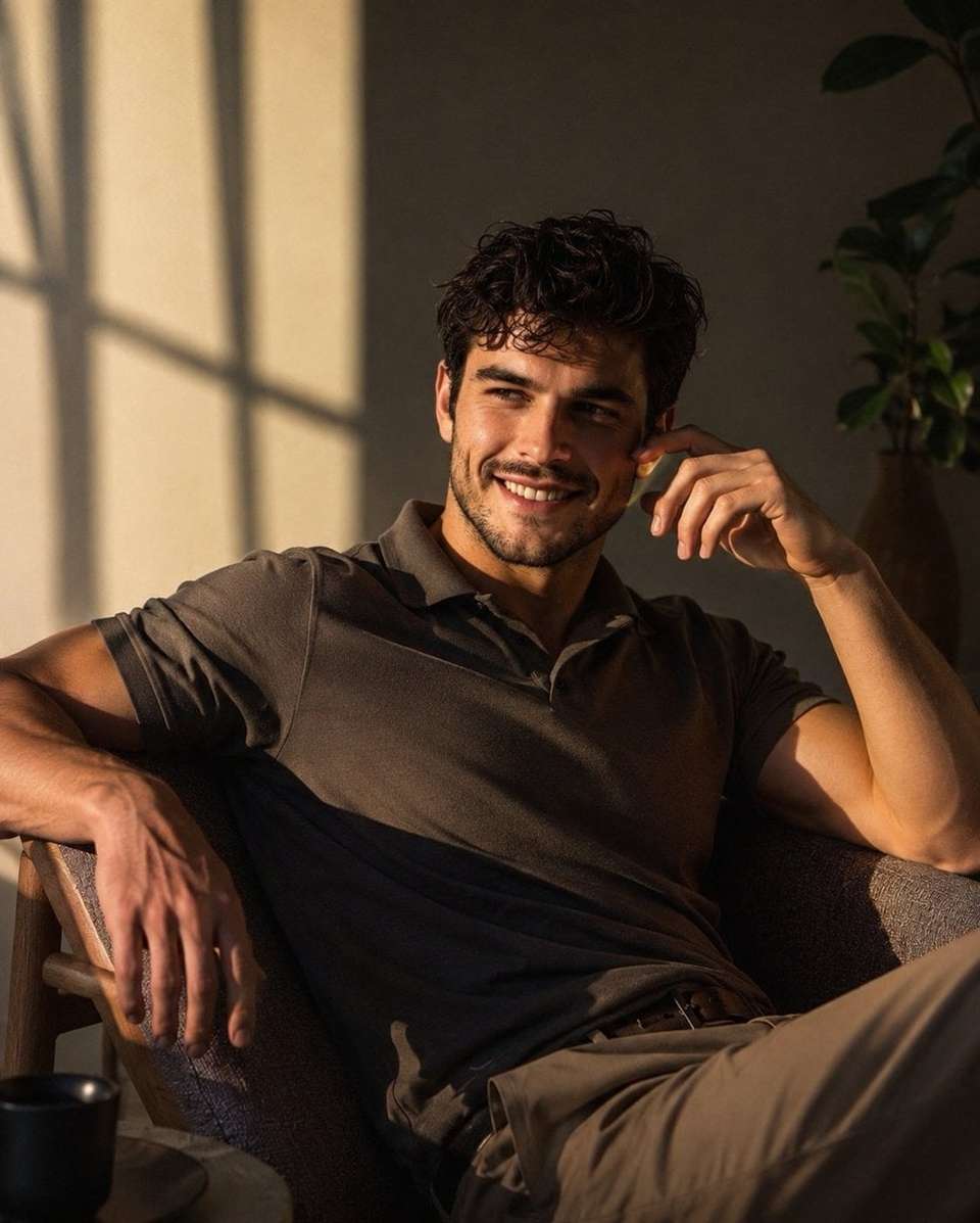 Handsome Man Luxury Lifestyle Portrait