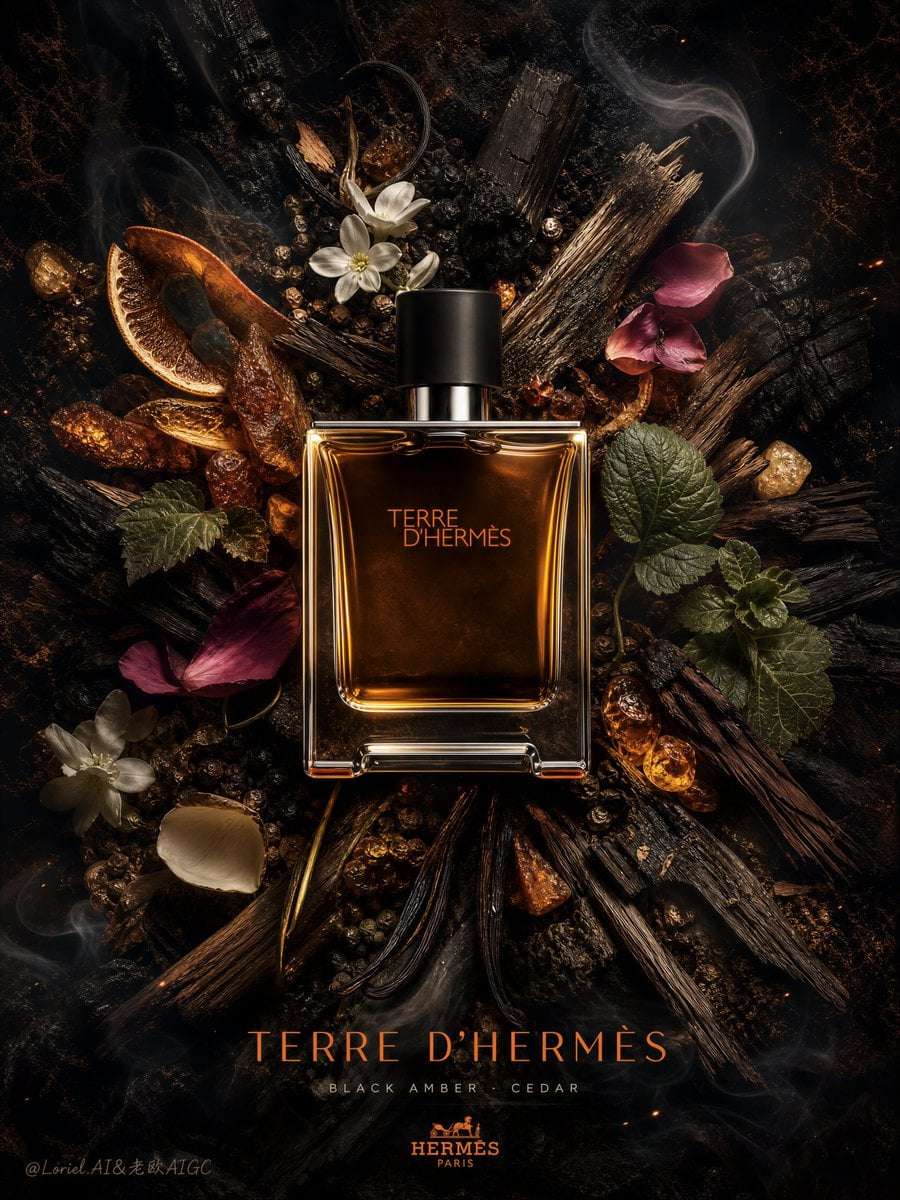 Hermès Terre d'Hermès Luxury Fragrance Poster