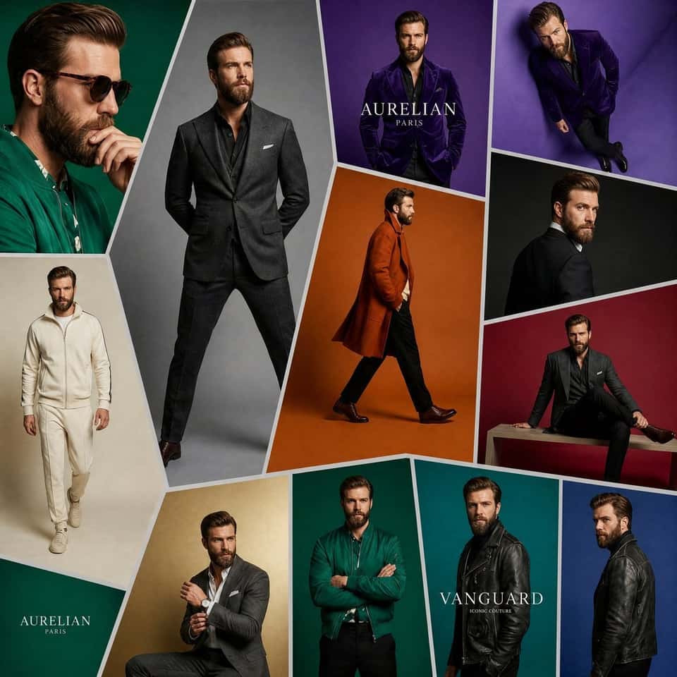 Hollywood Male Model Fashion Editorial