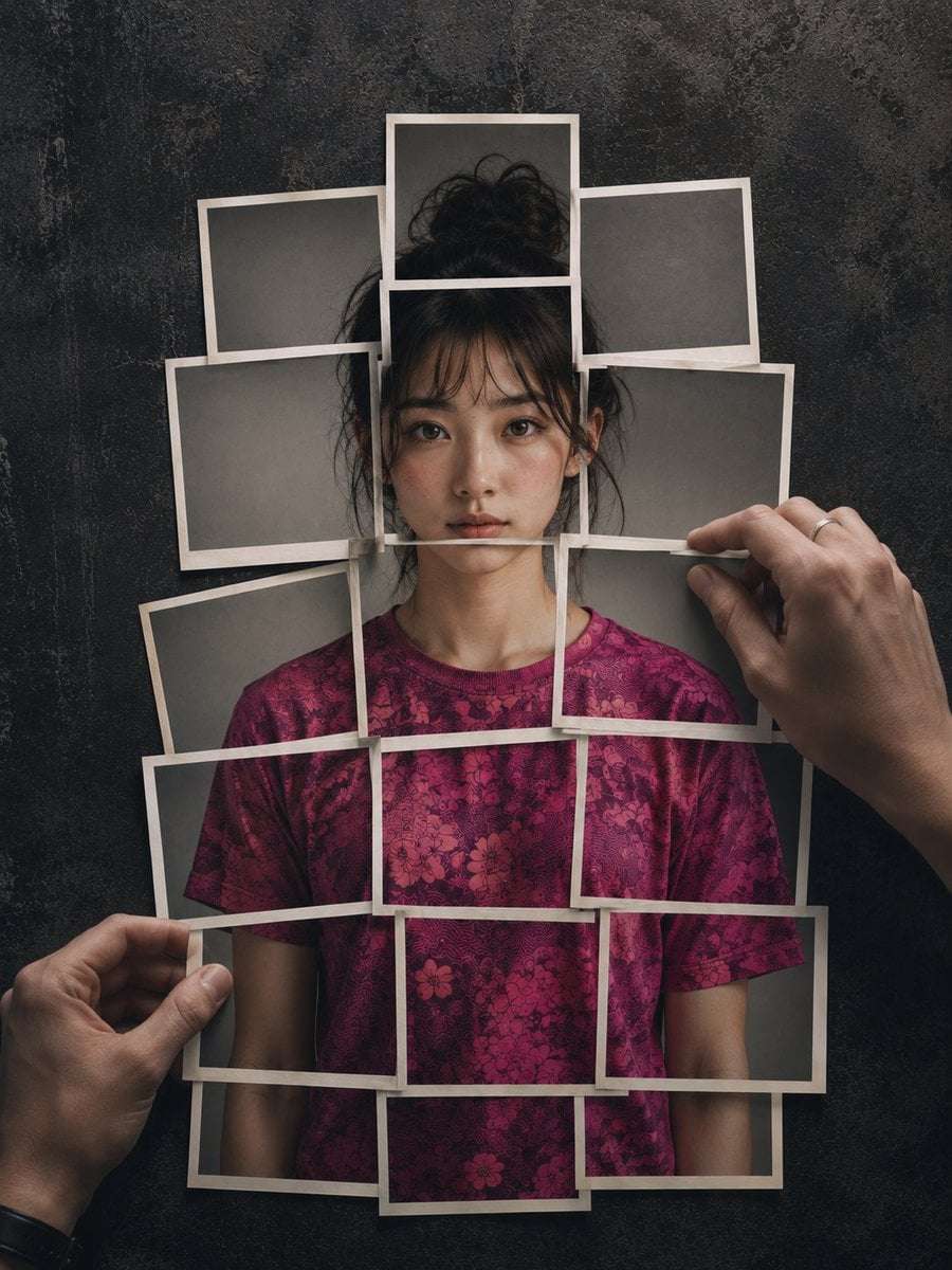 Human Figure Photo Print Collage