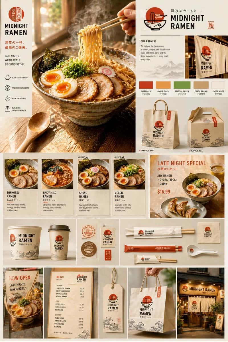 Hyperrealistic Ramen Food Photography Template