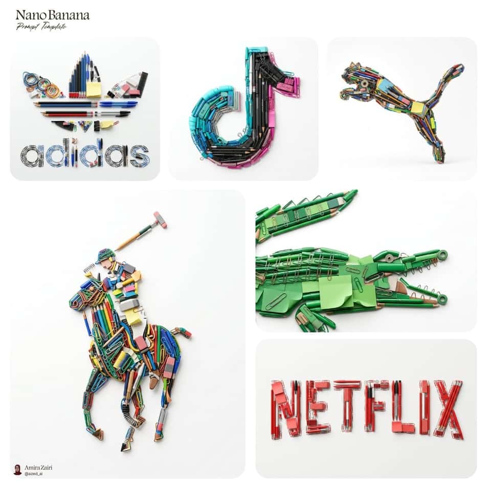 Hyperrealistic Stationery Logo 3D Render