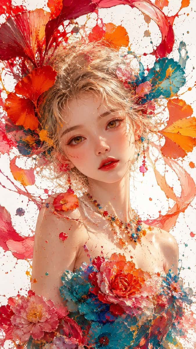Impasto Oil Portrait Fairy Tale