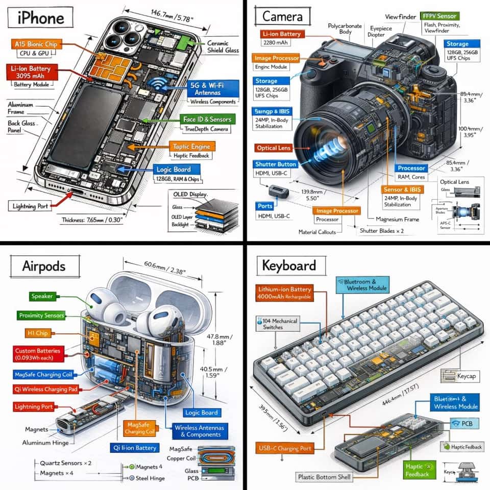 Isometric Technical Infographic Template