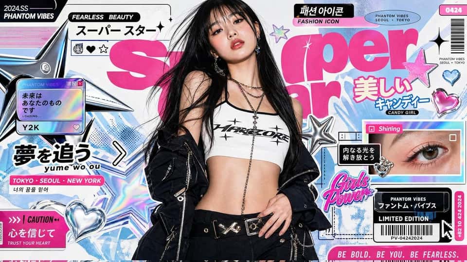 K-Fashion Editorial Poster AI Prompt