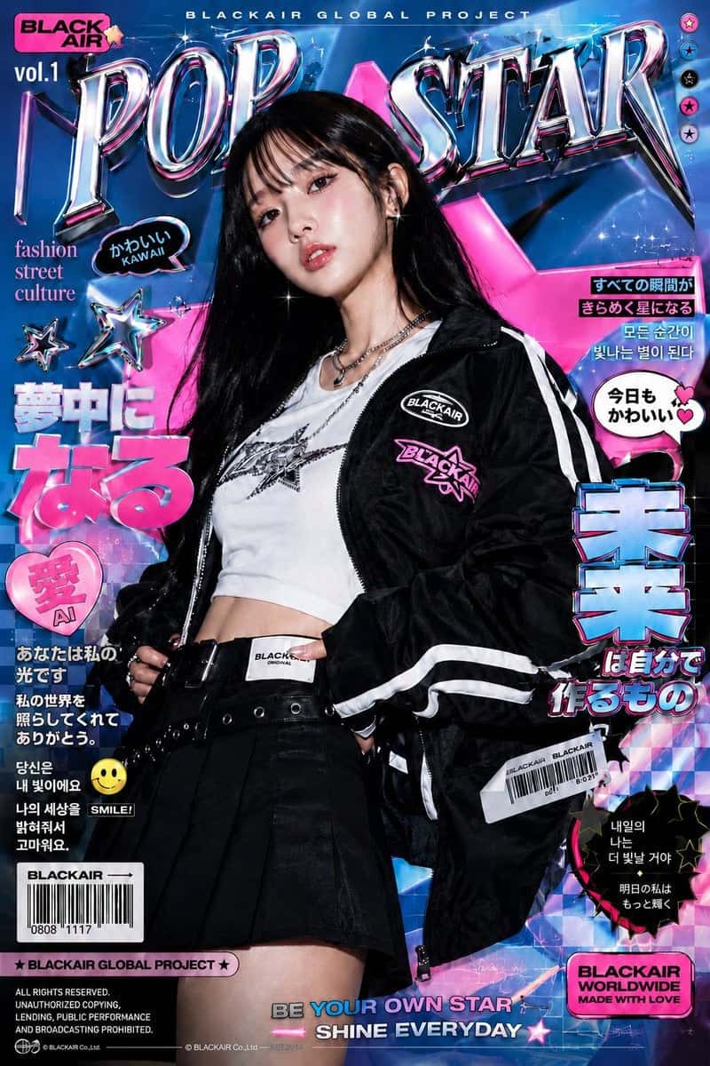 K-Fashion Editorial Poster AI Prompt