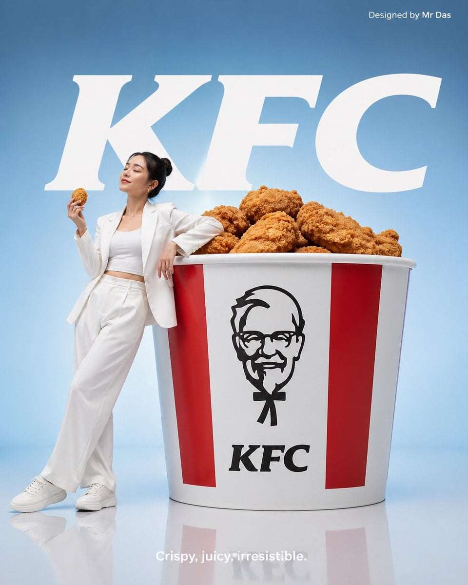 KFC Minimalist Commercial Ad Photography