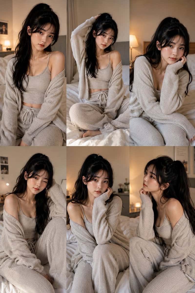 Korean Lifestyle Editorial Portrait Collage