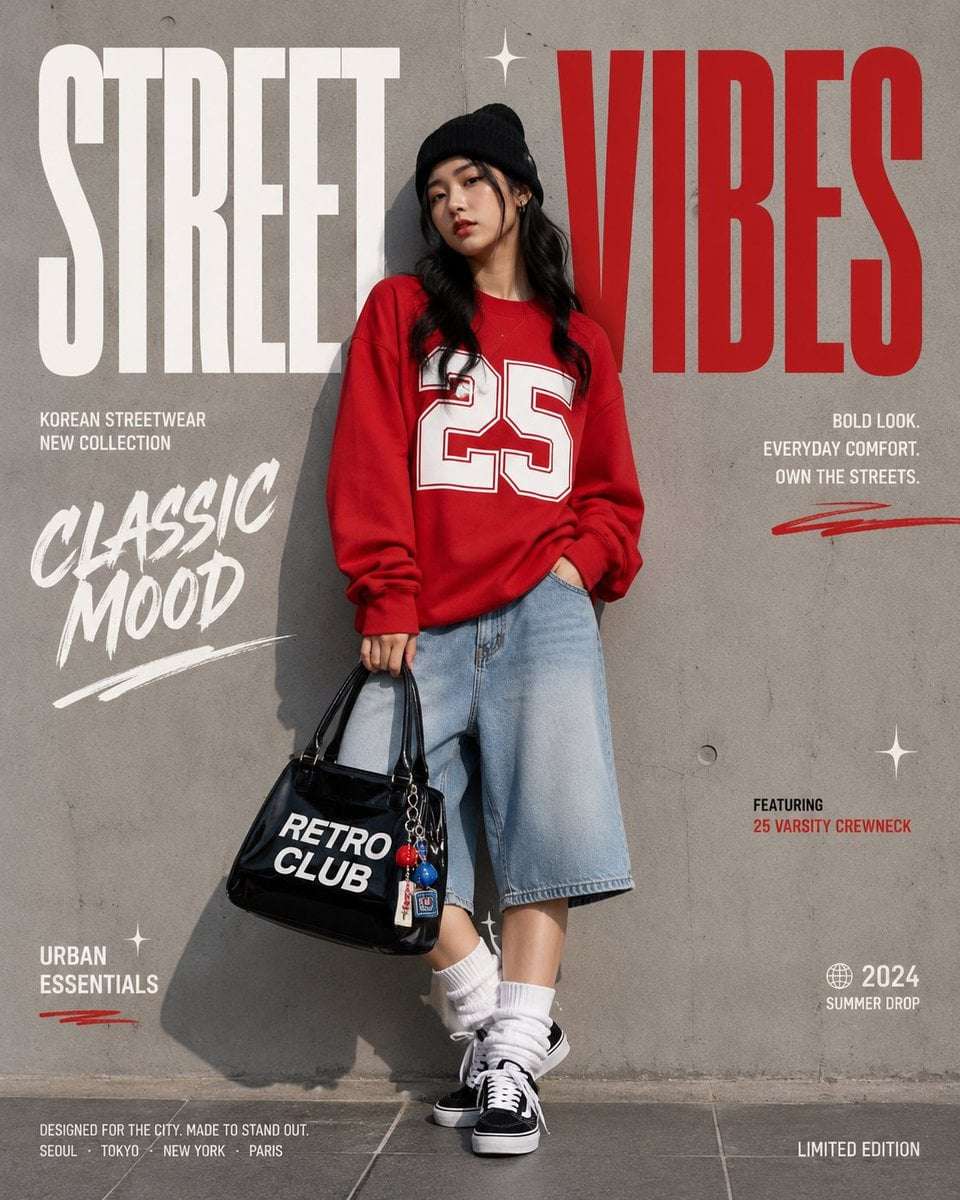 Korean Streetwear Fashion Campaign Template