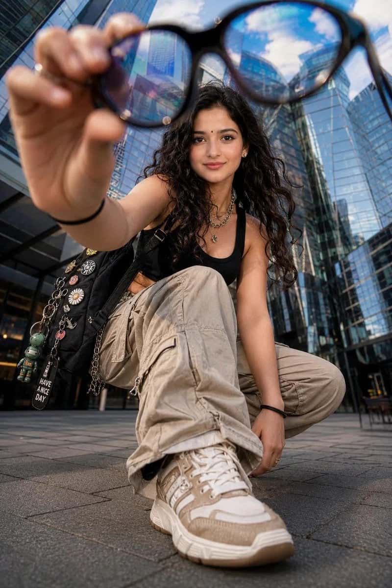 Low Angle Street Fashion Photo