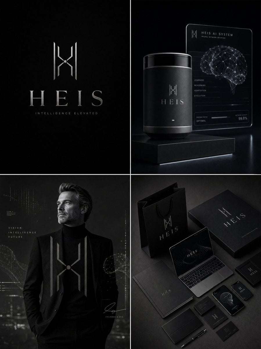 Luxury AI Brand Identity Board Template