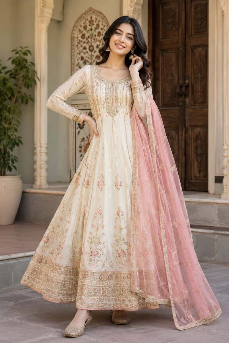 Luxury Anarkali Fashion Portrait