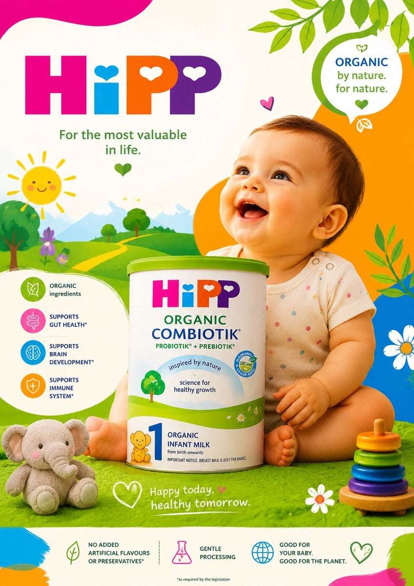Luxury Baby Formula Ad Poster