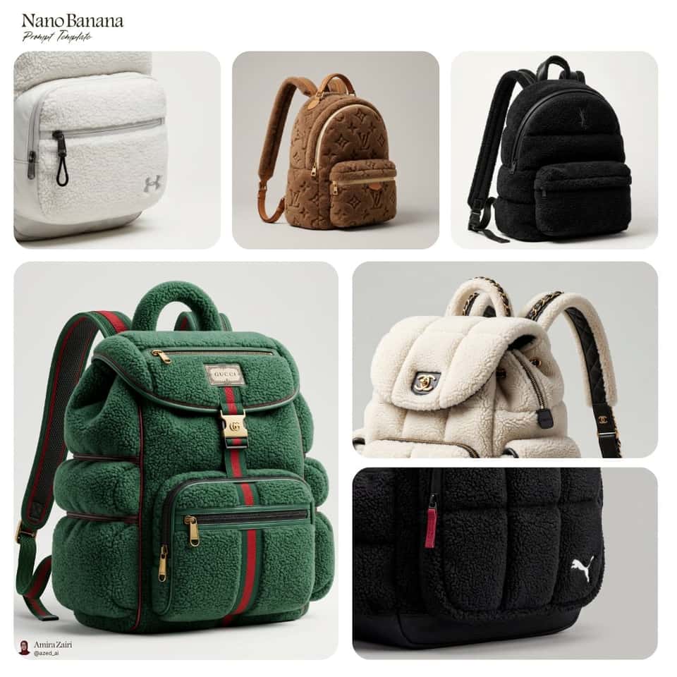 Luxury Backpack AI Prompt Template
