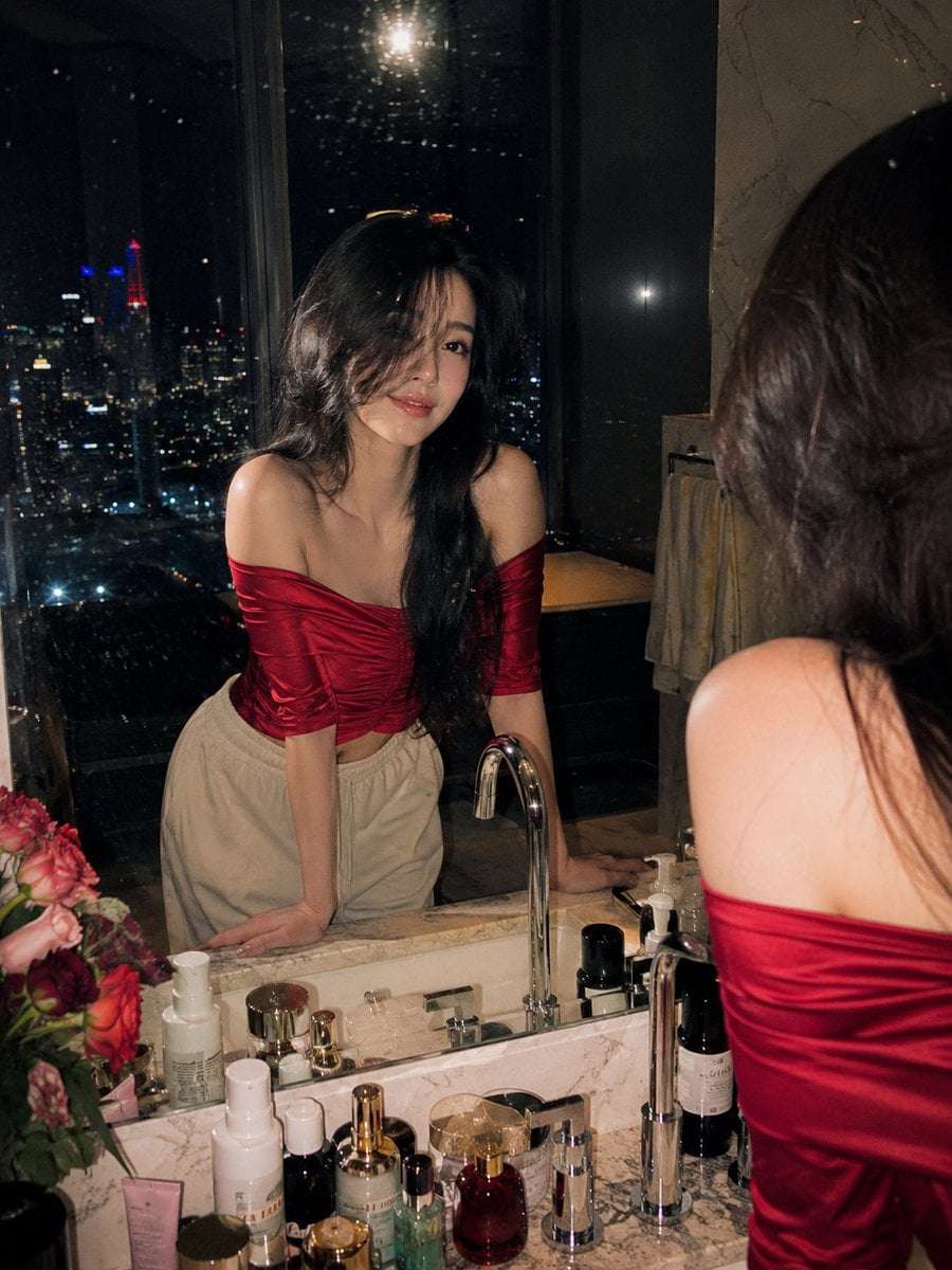 Luxury Bathroom Night Portrait Photography