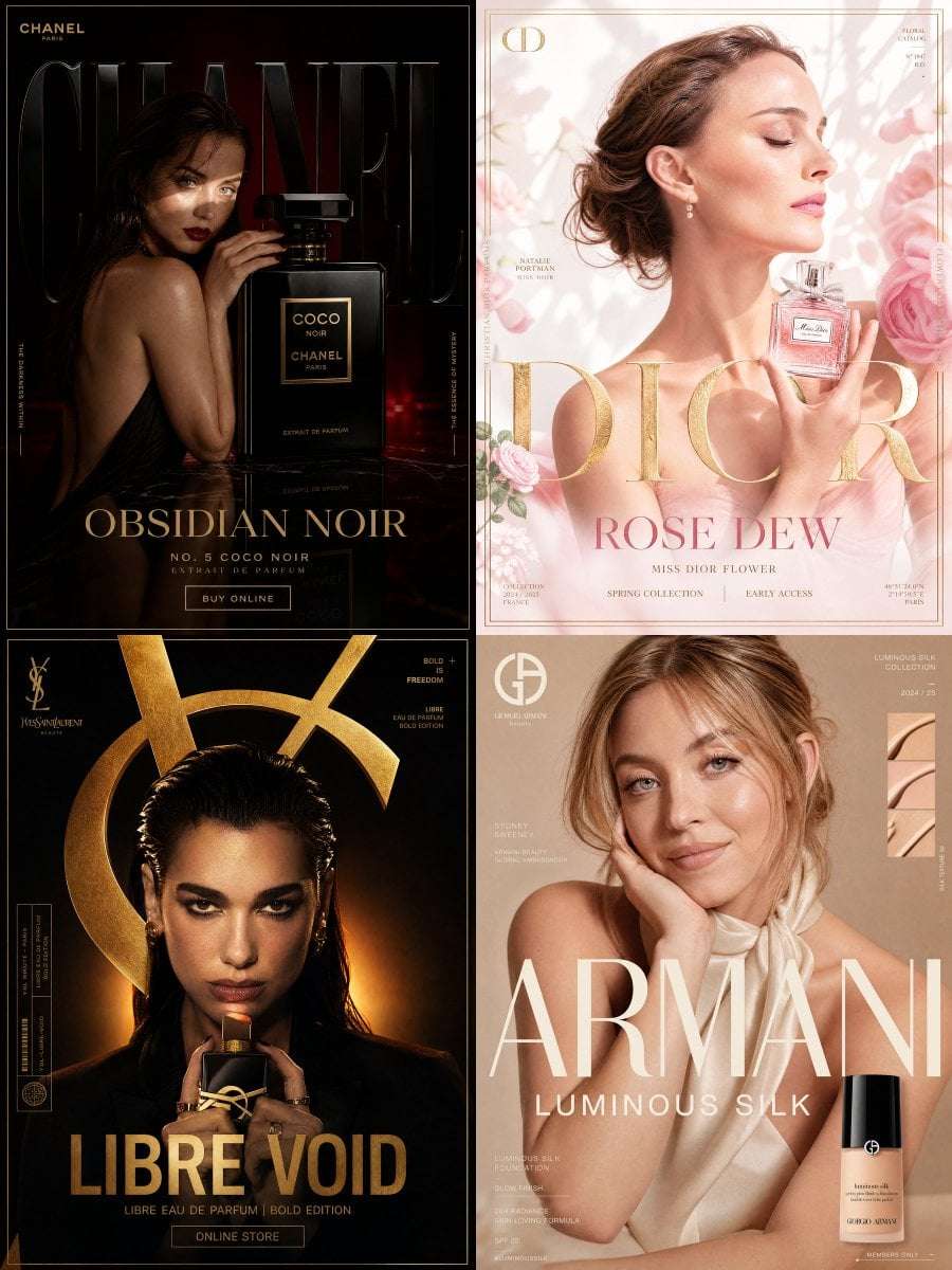 Luxury Beauty SMM Poster Template