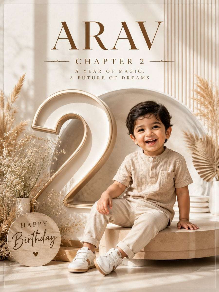 Luxury Birthday Poster AI Prompt Template