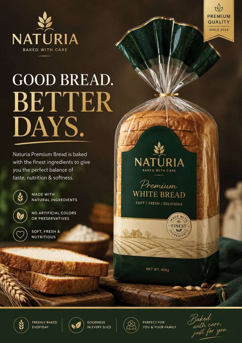 Luxury Bread Advertisement Prompt Template