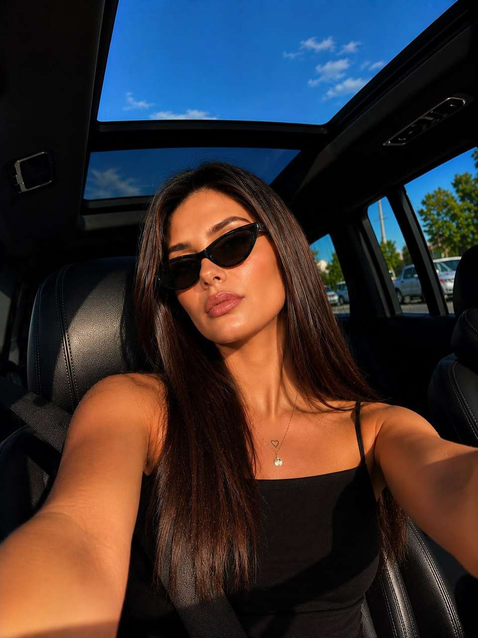 Luxury Car Selfie Photorealistic Editorial