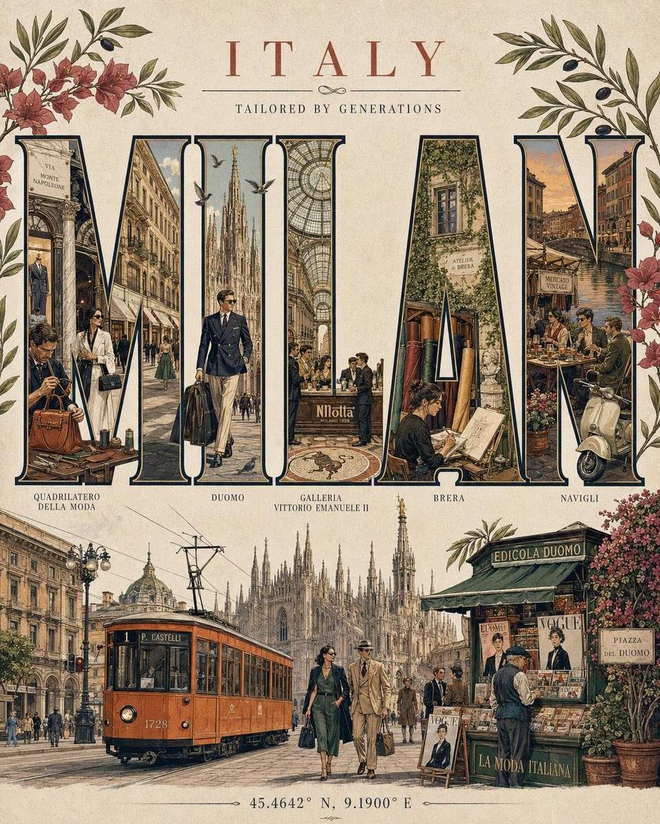 Luxury Fashion City Typographic Poster