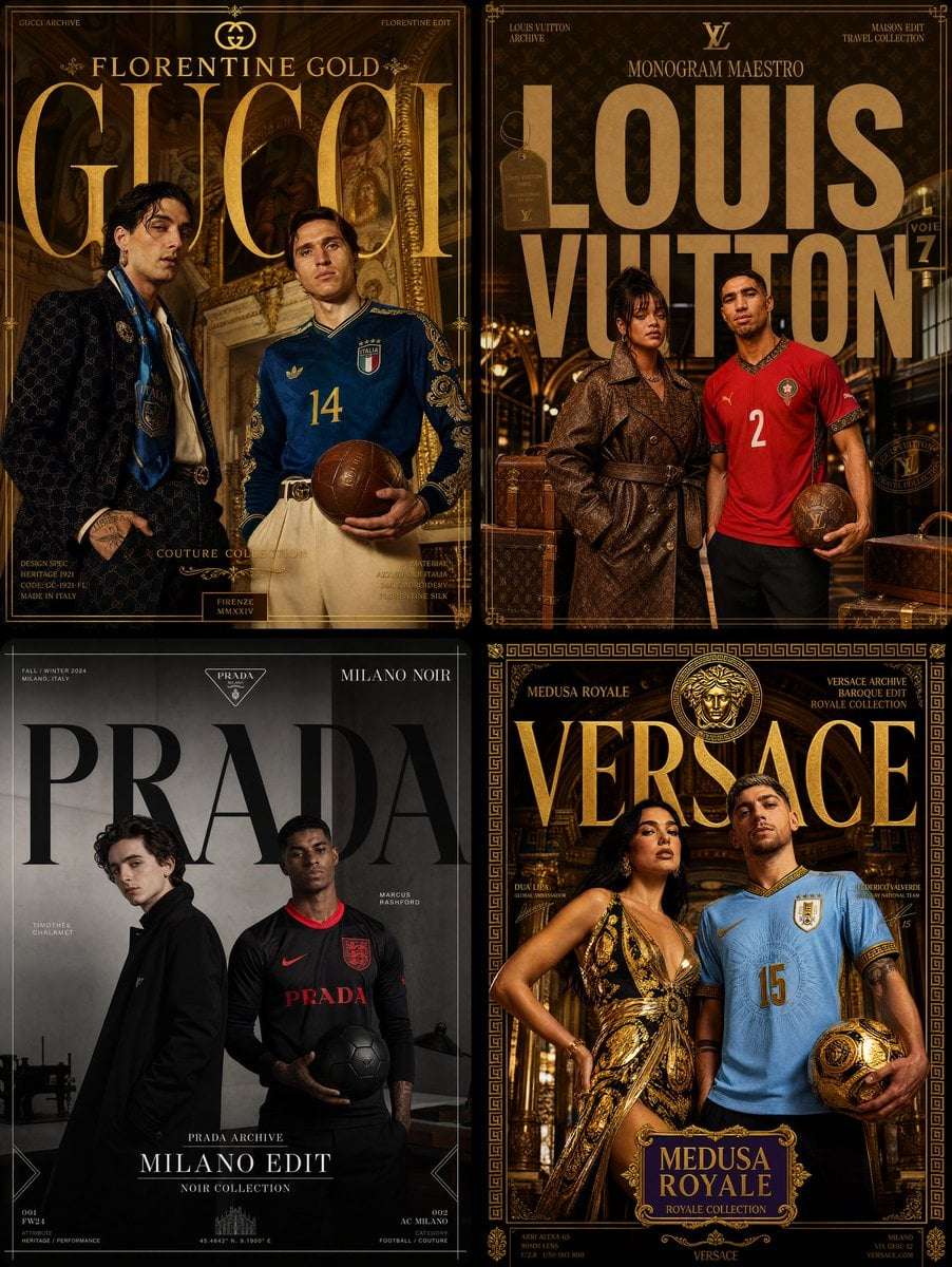 Luxury Fashion Football Poster Template