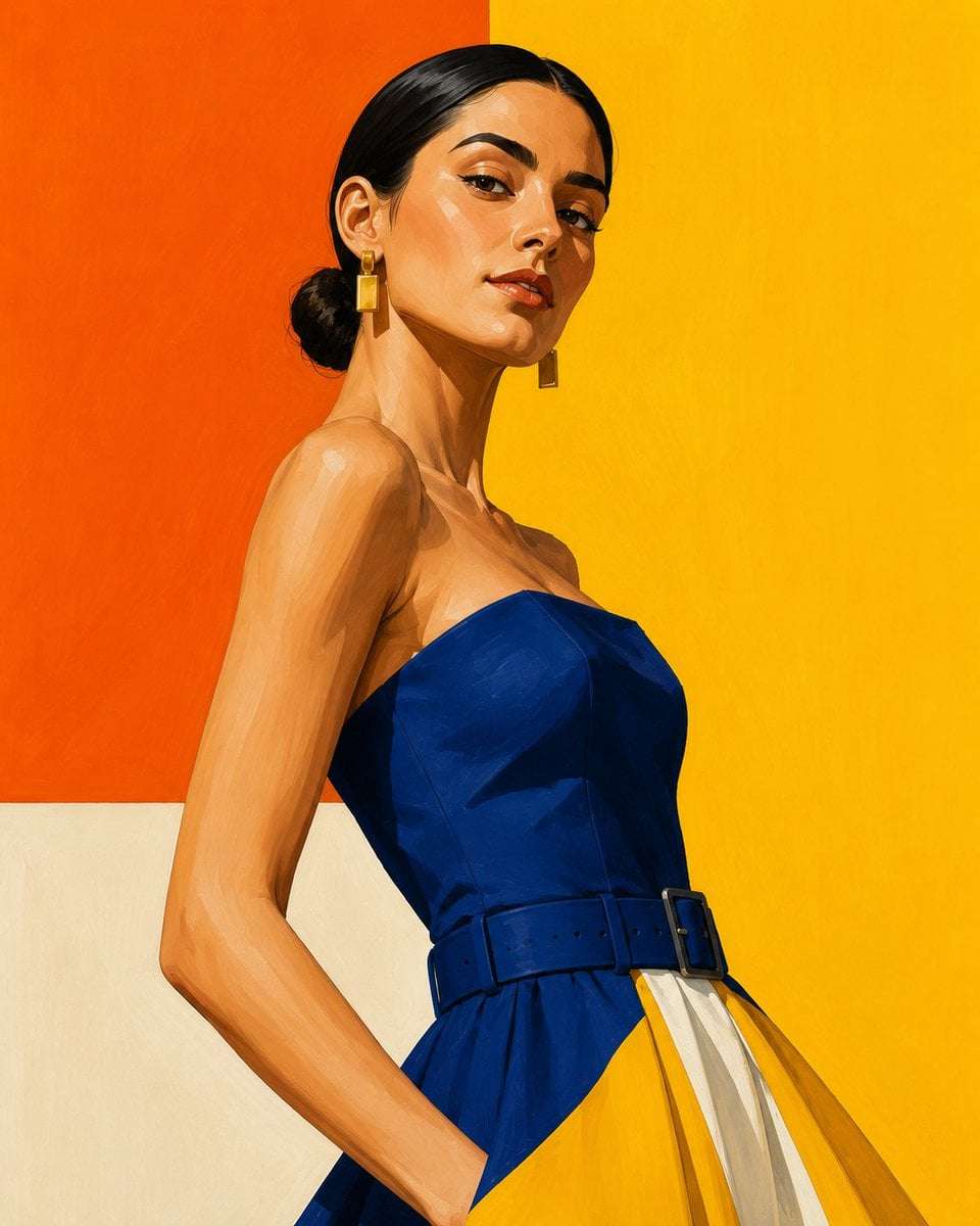 Luxury Fashion Illustration Poster Template