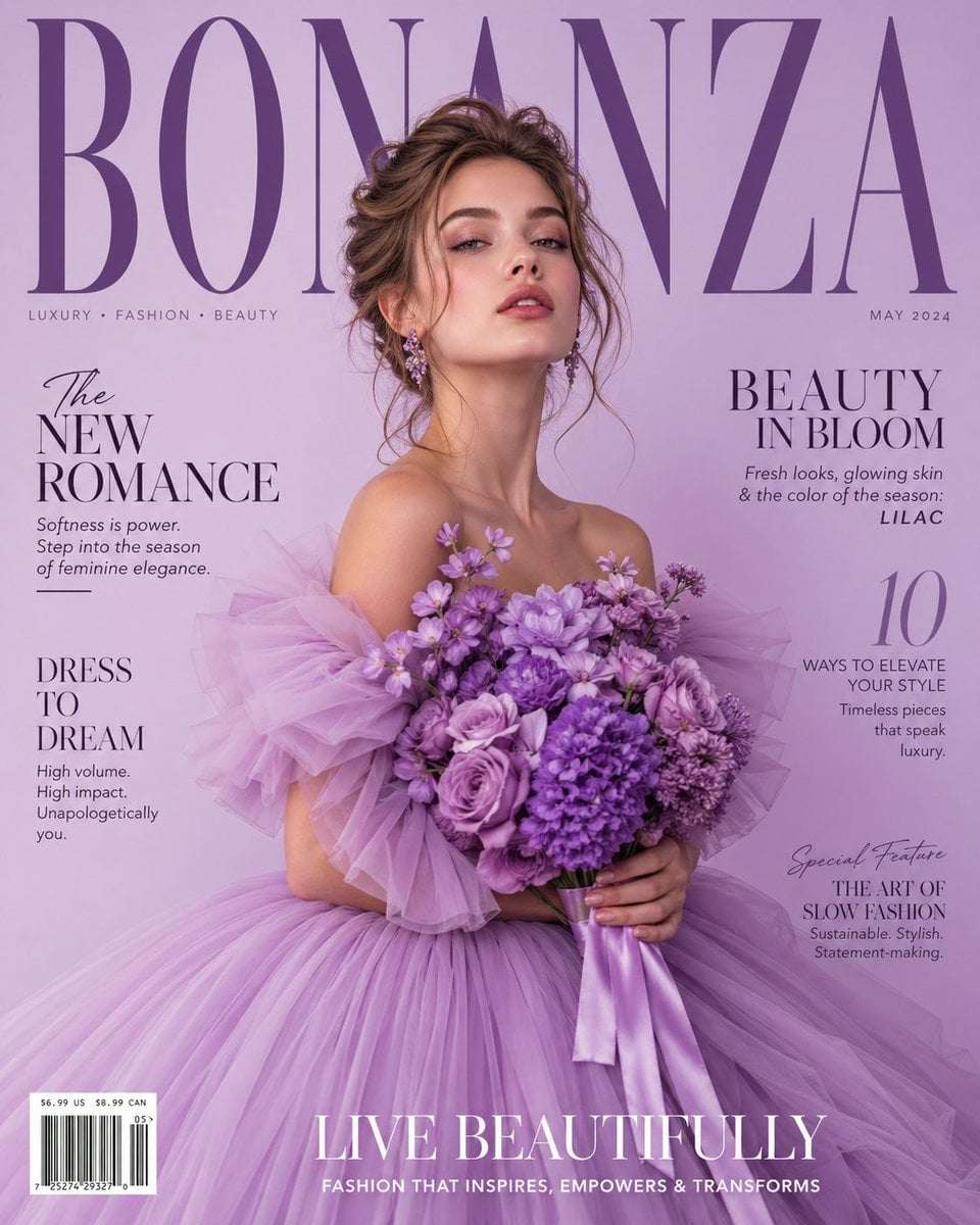 Luxury Fashion Magazine Cover Prompt