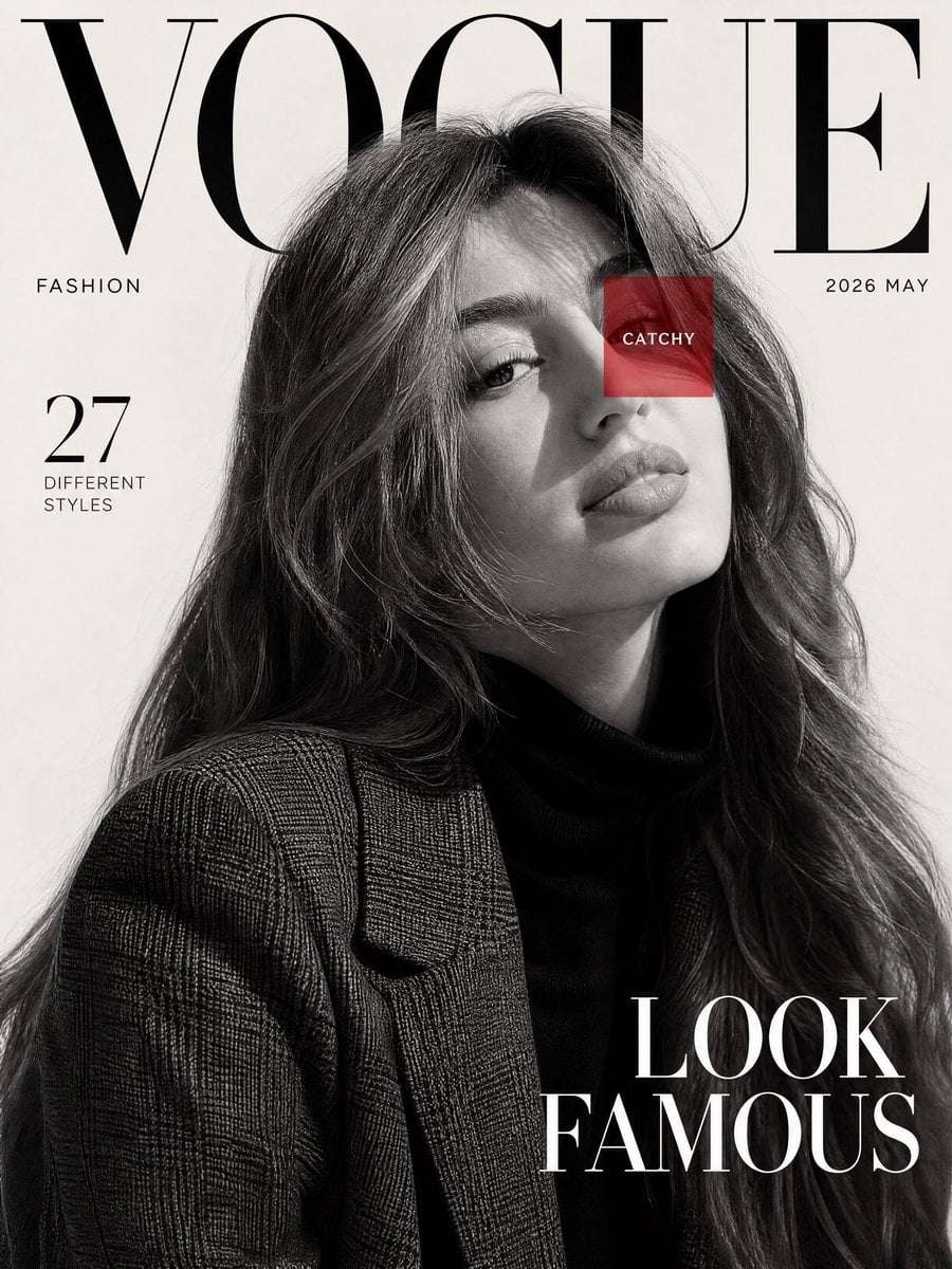 Luxury Fashion Magazine Cover Template