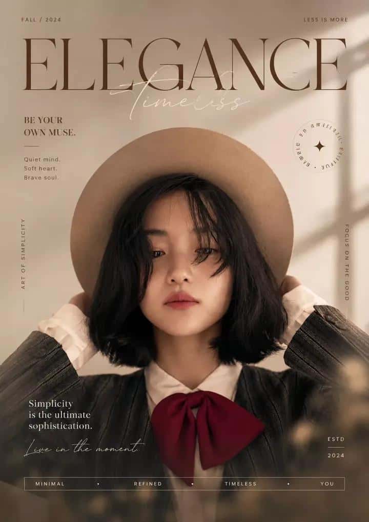 Luxury Fashion Magazine Cover Template