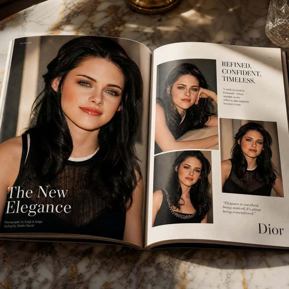 Luxury Fashion Magazine Editorial Mockup