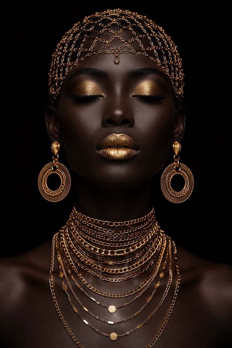 Luxury Fashion Portrait AI Prompt