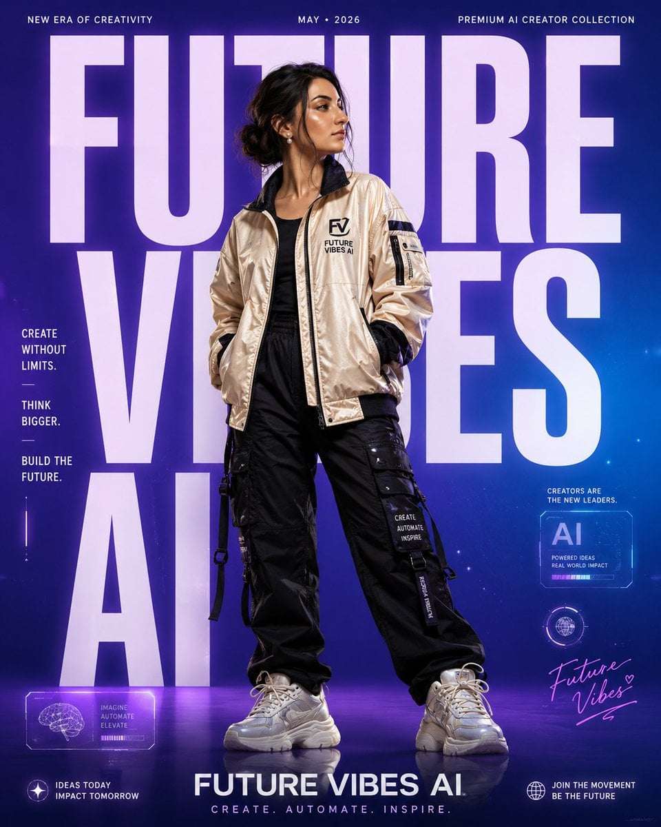 Luxury Fashion Poster AI Portrait
