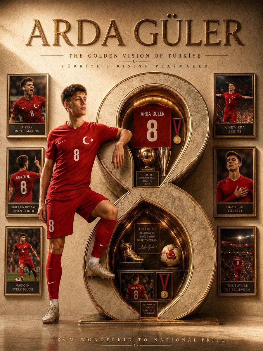 Luxury Football Player Tribute Poster