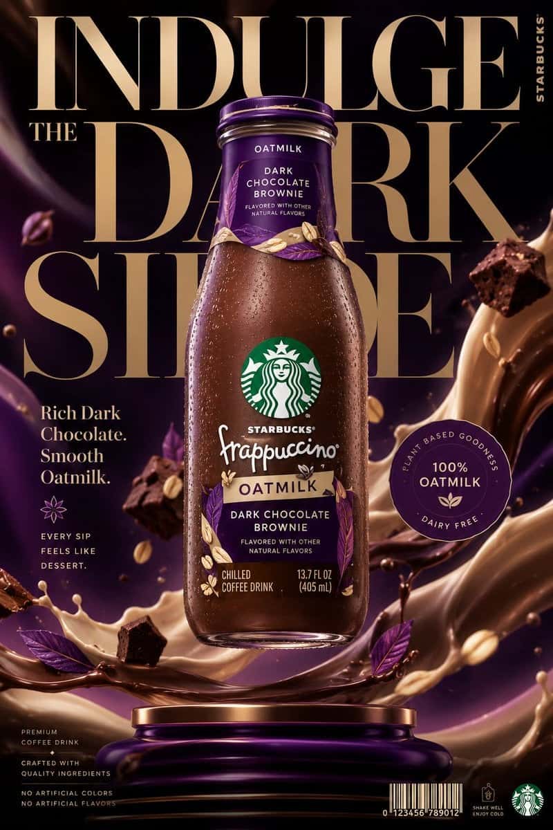 Luxury Frappuccino Ad Poster Template