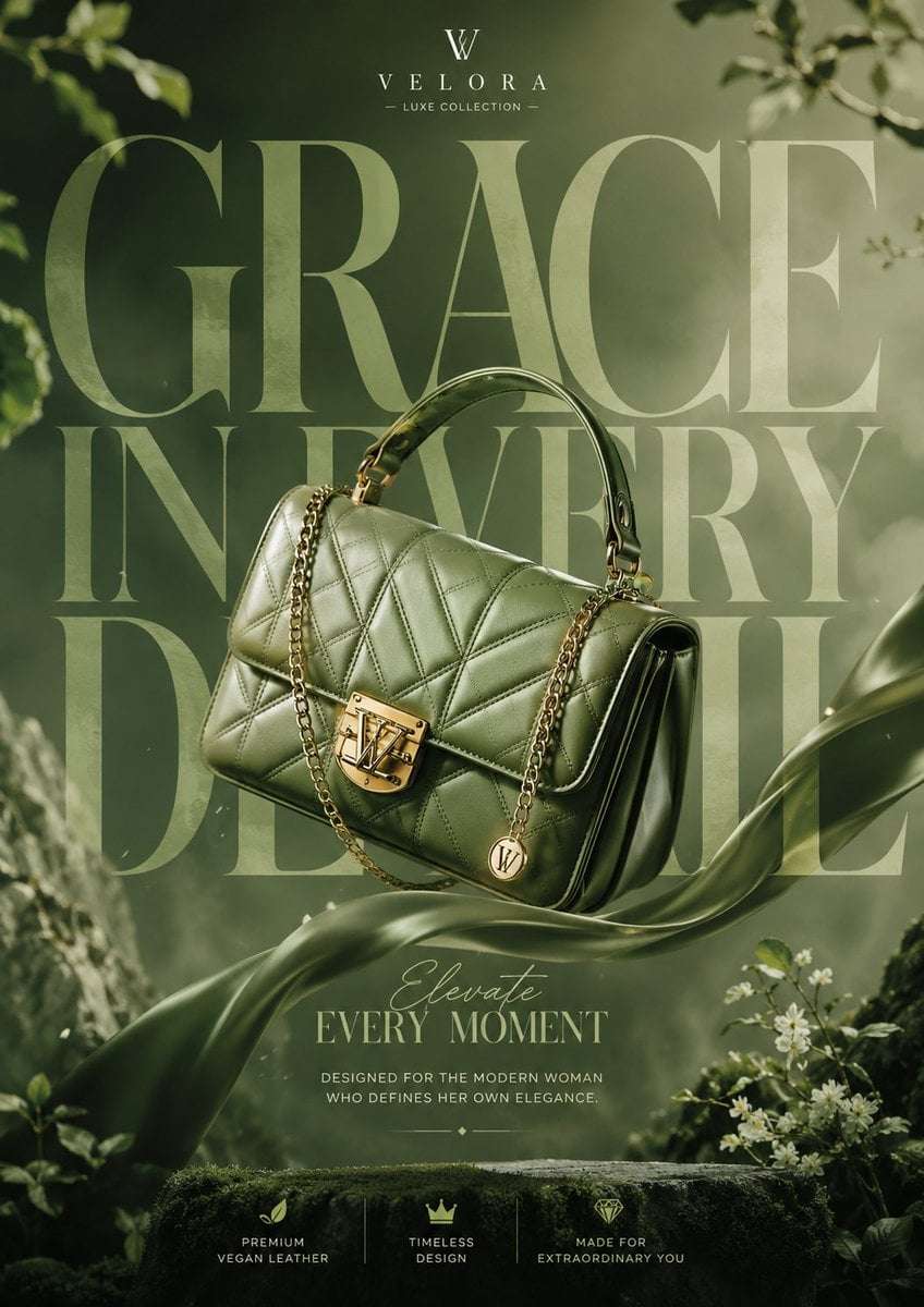 Luxury Handbag Ad Template