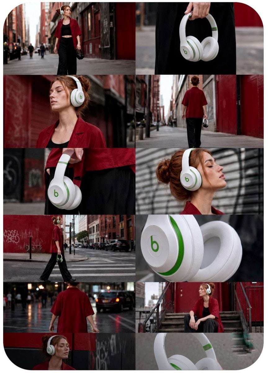 Luxury Headphones Street Fashion Commercial