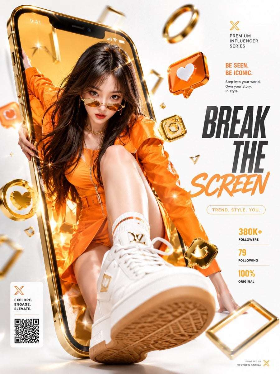 Luxury Influencer Marketing AI Art
