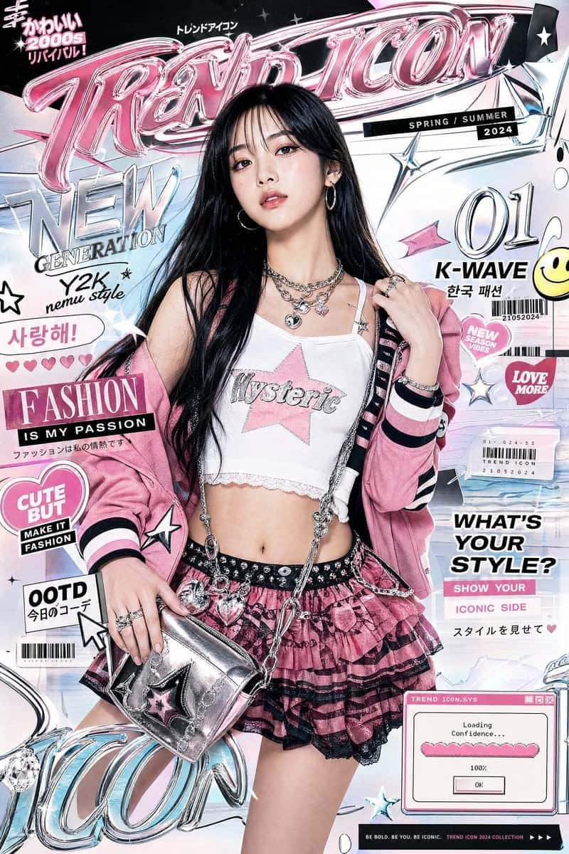 Luxury K-Fashion Poster AI Prompt