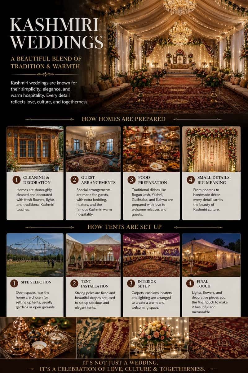Luxury Kashmiri Wedding Infographic Poster